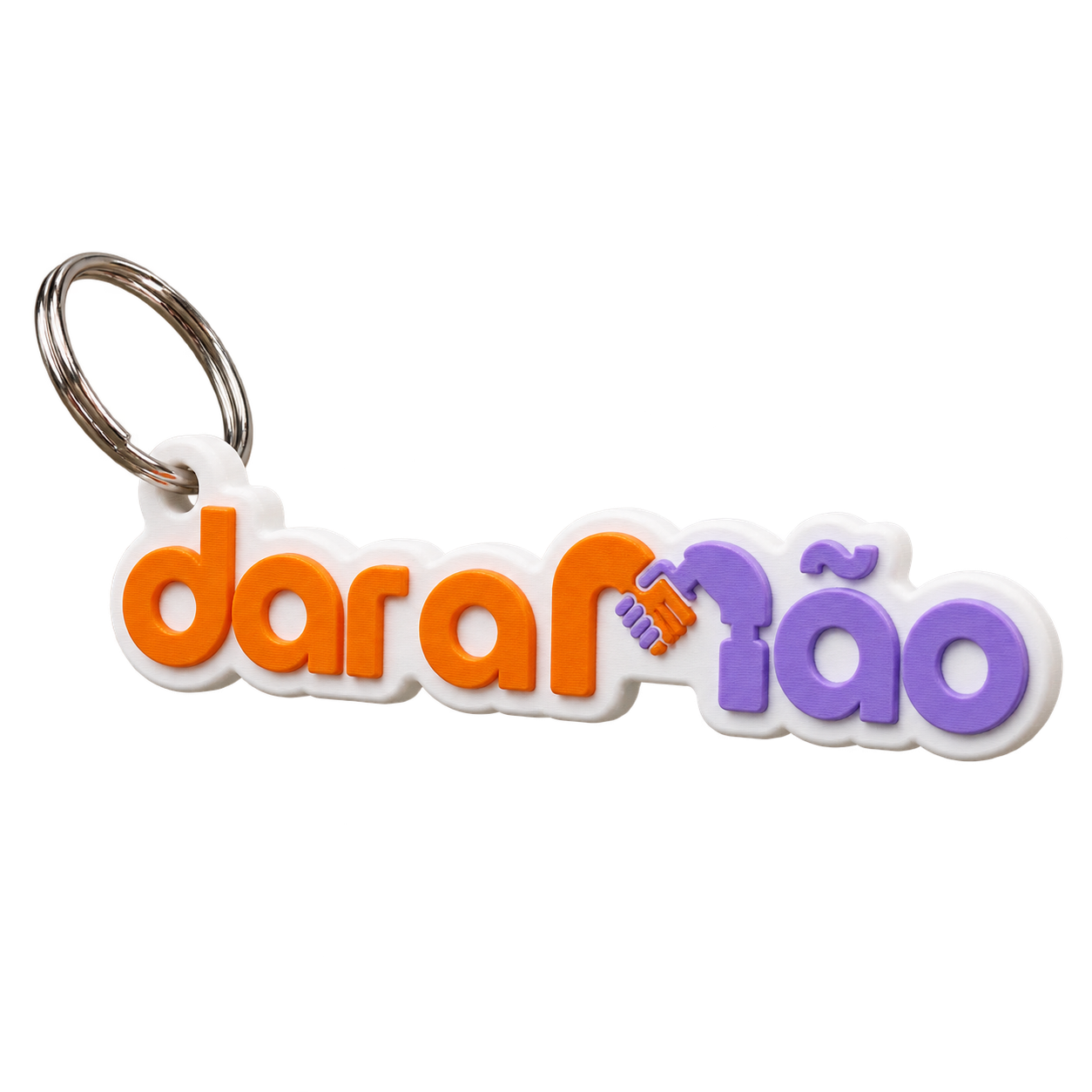 Chaveiro com logo colorida