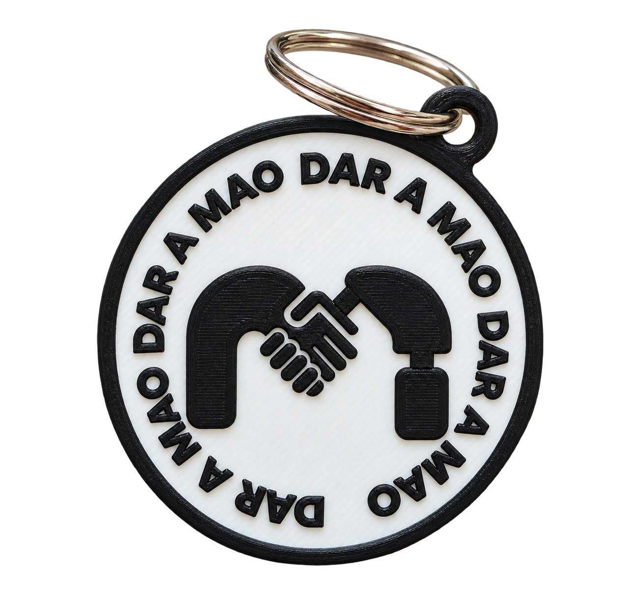 Chaveiro Dar a Mão preto